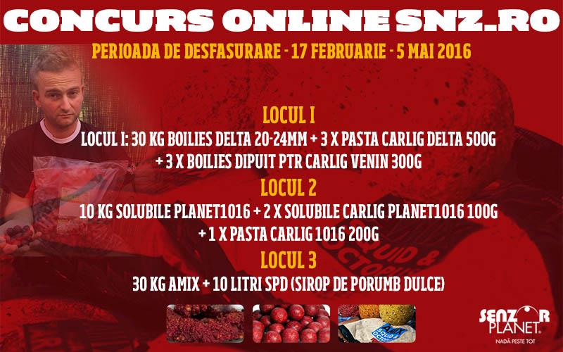 Castiga premii cu Senzor. Concurs online pentru pescari.